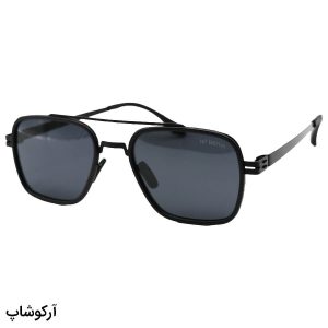 عکس از عینک آفتابی پلاریزه آیس برلین با فریم سبک، مشکی رنگ، شکل چندضلعی و لنز دودی تیره مدل T0906