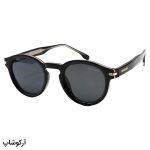 عکس از عینک آفتابی پلاریزه Carrera با فریم گرد، مشکی رنگ، لنز دودی تیره و دسته سیم دار مدل P581006