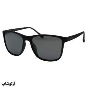 عکس از عینک آفتابی اوگا مورل با فریم شکل ویفرر، رنگ مشکی مات، لنز دودی تیره و پلاریزه و آنتی رفلکس مدل 7911