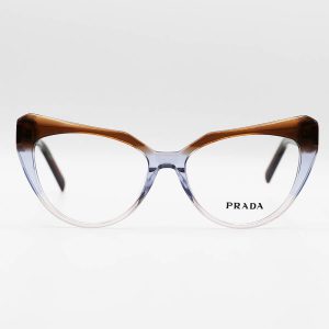 عکس از عینک طبی زنانه PRADA با فریم استیت، چند رنگ و چشم گربه ای شکل مدل G6061