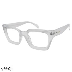 عکس از عینک سلین با فریم مستطیلی شکل، رنگ یخی و لنز بی رنگ (لنز بلوکات و UV400) مدل 1735-1