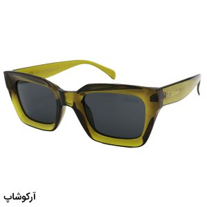 عکس از عینک آفتابی Celine با فریم مستطیلی شکل، رنگ سبز زیتونی و عدسی دودی تیره مدل 1735-1