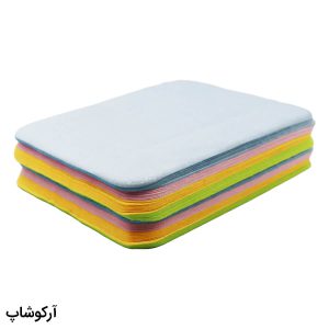 عکس از بسته 100 عددی دستمال عینک از جنس میکرو فایبر و طرح دار مدل 992699