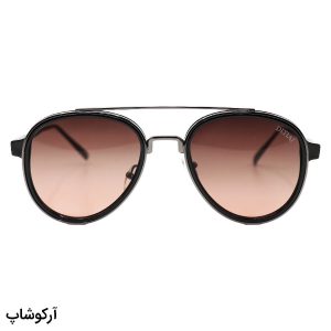 عکس از عینک آفتابی دیتیای با فریم خلبانی، رنگ نوک مدادی و عدسی قهوه ای هایلایت مدل 0517