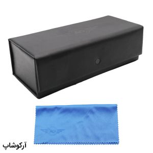 عکس از کیف عینک امریکن اپتیکال AO درب مگنتی، مستطیلی شکل و رنگ مشکی مدل 992717