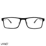 عکس از عینک طبی دور بین با فریم مستطیلی شکل، مشکی رنگ و دسته فنردار مدل 772