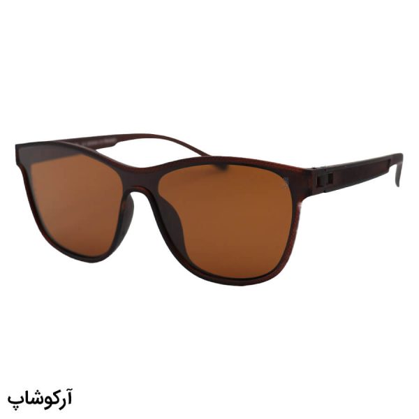 عکس از عینک آفتابی oga morel با فریم ویفرر، رنگ قهوه‌ای مات، لنز قهوه‌ای تیره و پلاریزه و آنتی رفلکس مدل 9294