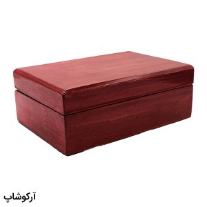 عکس از قاب عینک مستطیلی شکل، از جنس چوبی و قهوه ای رنگ مدل 992715