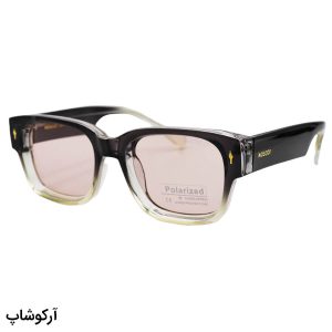 عکس از عینک آفتابی با فریم مربعی شکل، خاکستری رنگ و لنز پلاریزه و نارنجی برند موسکات مدل P1201