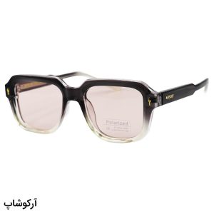 عکس از عینک آفتابی موسکات با فریم دو رنگ، مربعی شکل و لنز نارنجی و پلاریزه مدل P1211