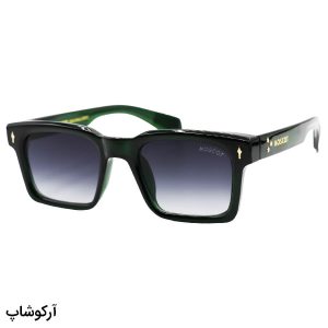 عکس از عینک آفتابی Moscot با فریم مربعی شکل، سبز رنگ و لنز دودی سایه روشن مدل 86025