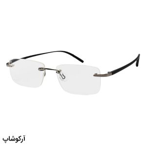 عکس از عینک مطالعه نزدیک بین فریملس (گریف) از جنس تیتانیوم، با لنز بلوکات و دسته مشکی مدل TT88