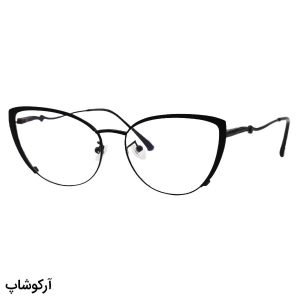 عکس از عینک طبی زنانه ZARA با فریم چشم گربه ای، مشکی رنگ و دسته فنردار مدل K9822