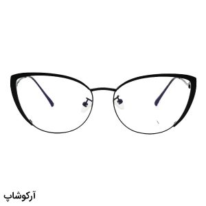 عکس از عینک طبی زنانه ZARA با فریم چشم گربه ای، مشکی رنگ و دسته فنردار مدل K9822