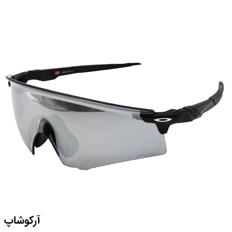 Black-Frame-And-Black-Handle-And-Silver-Mirror-Uv-Protection-Lens-Oakley-Sunglasses-For-Sport-Model-Oo9471-Si-1 عکس از عینک ورزشی oakley با دسته مشکی، لنز آینه ای، نقره ای رنگ و uv400 مدل oo9471