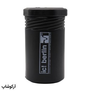 عکس از پک اورجینال عینک برند آیس برلین (IC! BERLIN) با تمام تجهیزات، رنگ مشکی و طرح استوانه‌ای مدل 991719