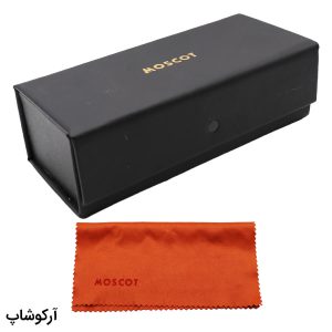 عکس از قاب عینک موسکات Moscot مستطیلی شکل، مشکی رنگ و مگنتی مدل 992738