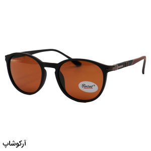 عکس از عینک آفتابی پرسول با فریم TR، شکل گرد، رنگ قهوه ای مات و لنز پلاریزه مدل P3222