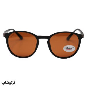 عکس از عینک آفتابی پرسول با فریم TR، شکل گرد، رنگ قهوه ای مات و لنز پلاریزه مدل P3222