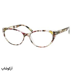 عکس از عینک مطالعه نزدیک بین با فریم گربه ای، چند رنگ و دسته فنردار مدل T157