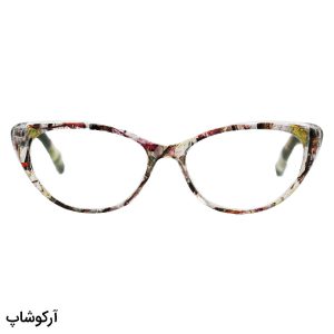 عکس از عینک مطالعه نزدیک بین با فریم گربه ای، چند رنگ و دسته فنردار مدل T157