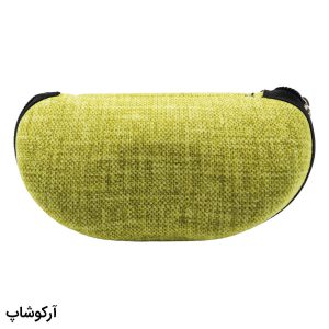 عکس از کیف عینک پاریس با رنگ سبز، از جنس مخلمی و زیپ دار مدل 992731