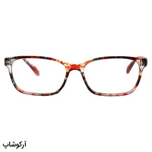 عکس از عینک مطالعه نزدیک بین با فریم چند رنگ (روشن) و مستطیلی شکل مدل T5616