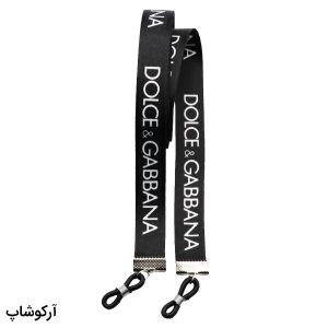 عکس از بند عینک نواری برند دولچه گابانا Dolce & Gabbana با رنگ مشکی و از جنس پارچه‌ای مدل 992756