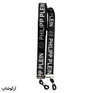 عکس از بند عینک نواری برند فیلیپ پلین Philipp Plein با رنگ مشکی و از جنس پارچه‌ای مدل 992755