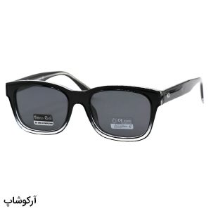 عکس از عینک آفتابی Vittorio Richi با فریم مستطیلی، رنگ مشکی، لنز دودی تیره و پلاریزه مدل 66110