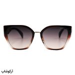 عکس از عینک آفتابی زنانه PRADA با فریم پروانه ای، رنگ قهوه ای و لنز قهوه ای هایلایت مدل 2837