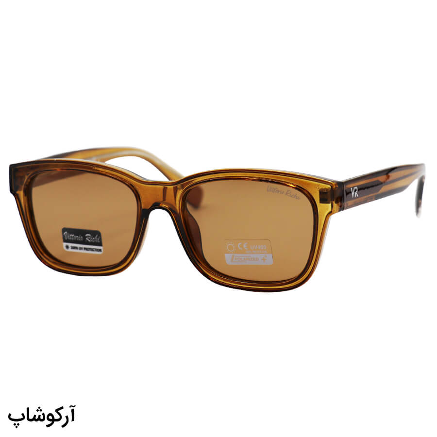Brown-Rectangular-Frame-And-Brown-Handle-And-Brown-Polorized-Uv-Protection-Lens-Vittorio-Richi-Sunglasses-Model-66110-Br-1 عکس از عینک آفتابی vittorio richi با فریم مستطیلی، رنگ قهوه ای، لنز قهوه ای تیره و پلاریزه مدل 66110