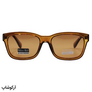 عکس از عینک آفتابی Vittorio Richi با فریم مستطیلی، رنگ قهوه ای، لنز قهوه ای تیره و پلاریزه مدل 66110