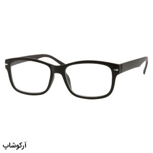 عکس از عینک مطالعه نزدیک بین با فریم مستطیلی، رنگ قهوه ای مات و دسته فنری مدل 18-12