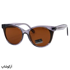 عکس از عینک آفتابی زنانه Vittorio Richi با فریم طوسی رنگ، شکل گربه ای و لنز قهوه ای تیره مدل 8803