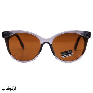 عکس از عینک آفتابی زنانه Vittorio Richi با فریم طوسی رنگ، شکل گربه ای و لنز قهوه ای تیره مدل 8803