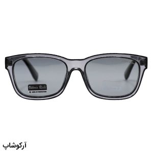 عکس از عینک آفتابی ویتوریو ریچی با فریم مستطیلی، رنگ طوسی، لنز دودی تیره و پلاریزه مدل 66110