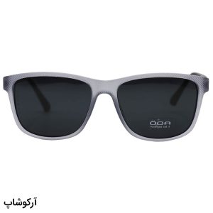 عکس از عینک آفتابی اوگا مورل با فریم مربعی، طوسی مات، لنز دودی و پلاریزه و دسته فنردار مدل P22892