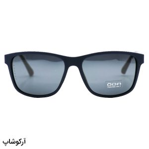 عکس از عینک آفتابی OGA با فریم مربعی، سرمه ای مات، لنز دودی و پلاریزه و دسته فنردار مدل P22892