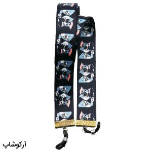 عکس از بند عینک نواری با رنگ مشکی، طرح تام و جری و از جنس پارچه‌ای مدل 992763