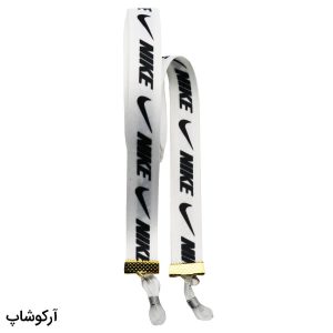 عکس از بند عینک نواری برند نایکی NIKE با رنگ سفید و از جنس پارچه‌ای مدل 992773
