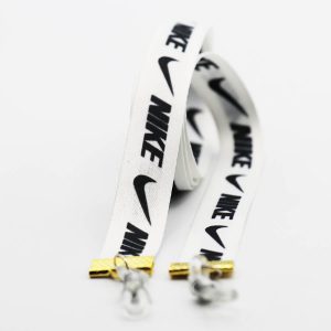 عکس از بند عینک نواری برند نایکی NIKE با رنگ سفید و از جنس پارچه‌ای مدل 992773