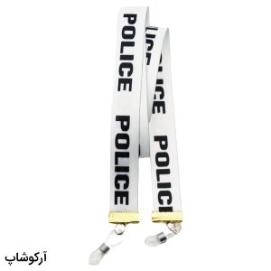 عکس از بند عینک نواری برند پلیس Police با رنگ سفید و از جنس پارچه‌ای مدل 992757