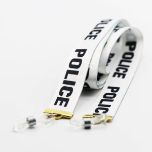 عکس از بند عینک نواری برند پلیس Police با رنگ سفید و از جنس پارچه‌ای مدل 992757