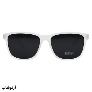 عکس از عینک آفتابی اوگا مورل با فریم مربعی، سفید مات (یخی)، لنز دودی و پلاریزه و دسته فنری مدل P22892