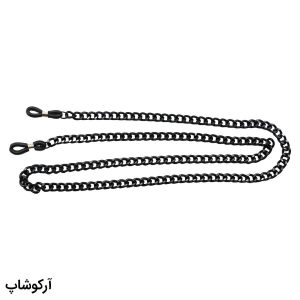 عکس از بند عینک زنجیری با رنگ مشکی، رنگ ثابت و ضدحساسیت مدل MAH290