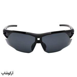 عکس از عینک ورزشی 3 کاوره با فریم رنگ مشکی براق، لنز پلاریزه و تجهیزات کامل مدل 9191-C11