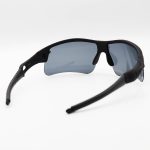عکس از عینک ورزشی اوکلی OAKLEY نیم فریم، رنگ مشکی مات با عدسی دودی تیره مدل 9164