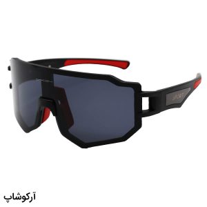 عکس از عینک آفتابی برند OAKLEY با فریم و دسته مشکی رنگ و لنز دودی تیره مدل BL5817