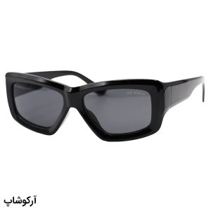 عکس از عینک آفتابی OFF-White فانتزی، شکل چند ضلعی، مشکی رنگ و لنز دودی تیره مدل YT7732